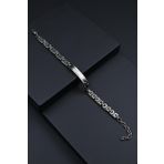 FRNCH 316L Çelik İtalyan Model Füme Renk Erkek Bileklik FRJ12276-3276-B2
