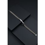 FRNCH 316L Çelik İtalyan Model Gümüş-Altın Renk Erkek Bileklik FRJ12280-3280-AG
