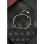 FRNCH 925 Ayar Gümüş italyan Model Gümüş Renk Erkek Bileklik FRJ12668-3668-A