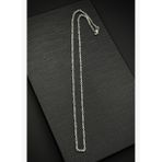 FRNCH 925 Ayar Gümüş İtalyan Model Kral 2 MM Gümüş Renk Kolye FRJ30843-943-A6