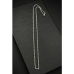 FRNCH 925 Ayar Gümüş İtalyan Model Kral 2 MM Gümüş Renk Kolye FRJ30843-943-A6