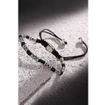 FRNCH FRJ11062-1162-S Makrome Siyah Renk Handmade Bileklik
