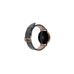 Fro 20Mm Kordon Genişliği Olan Saatlerle Uyumlu 20 Mm Hakiki Deri Floter Lacivert Kordon Gold Toka