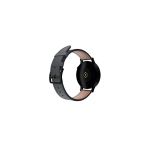 Fro 20Mm Kordon Genişliği Olan Saatlerle Uyumlu 20 Mm Hakiki Deri Floter Lacivert Kordon Siyah Toka