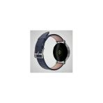 Fro 20Mm Kordon Genişliği Olan Saatlerle Uyumlu 20 Mm Hakiki Deri Kroko Lacivert Kordon Silver Toka