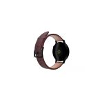 Fro 20Mm Kordon Genişliği Olan Saatlerle Uyumlu 20 Mm Hakiki Deri Safiano Bordo Kordon Siyah Toka