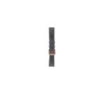 Fro 20Mm Kordon Genişliği Olan Saatlerle Uyumlu 20 Mm Hakiki Deri Spor Gri Kordon Gold Toka