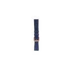 FRO 20mm Kordon Genişliği Olan Saatlerle Uyumlu 20 Mm Hakiki Deri Spor Lacivert Kordon Gold Toka