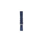 FRO 20mm Kordon Genişliği Olan Saatlerle Uyumlu 20 Mm Hakiki Deri Spor Lacivert Kordon Silver Toka