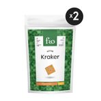 FRO 2'li Unsuz Kıtır Kraker Vegan Glutensiz Tuzlu Doyurucu Sağlıklı Katkısız Atıştırmalık 2x50gr