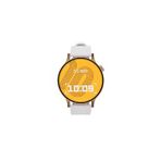 Fro LW38 Gold Kasa 38 mm Beyaz Kordon Akıllı Saat