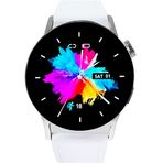 Fro LW38 Silver Kasa 38 mm Beyaz Kordon Akıllı Saat