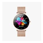 Fro LW43 Gold Kasa 43 mm Gold Çelik Hasır Kordon Akıllı Saat