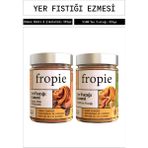 Fropie Yer Fıstığı Ezmesi Seti Yer Fıstığı & Kakao Nibli Çikolatalı 315 gr X2 - 630 gr