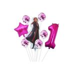 Frozen Anna Folyo Balonlu Yaş Balon Set, 1
