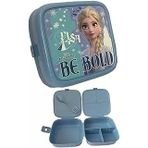 Frozen Beslenme Kutusu 4 Bölmeli Kız Figürlü 1 Adet Elsa Yemek Saklama Kabı Beslenme Çantası