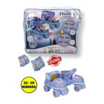 Frozen Çantalı Dizlik ve Dirseklikli 4 Teker Paten Seti - Mor - (22 - 29 Numara için Ayarlanabilir) GVN-S00028298