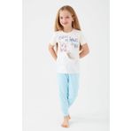 Frozen D4772-3 Vanilya Kız Çocuk Kısa Kol Pijama Takım