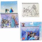 Frozen Elsa Anna Temalı Sulu Sihirli Boyama Kitabı - Özel Sulu Kalem ile Water Painting