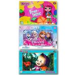 Frozen Elsa, Çilek Kız, Maşa ile Koca Ayı 3 lü Frame Puzzle Set