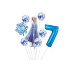 Frozen Elsa Folyo Balonlu Yaş Balon Set, 7