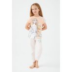 Frozen Elsa Somon Kız Çocuk Kısa Kol Pijama Takım - 7-8 Yaş