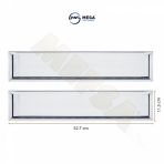 Frt Ottoman Paslanmaz Krom Metal Plakalik 52.7Cm X 11.5Cm 2 Adet
