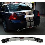 Fruens Ford Mondeo Mk3 Difüzör Arka Tampon Eki 4 Egzoz Çıkışlı Gri