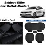 Fruens Volksvogen Jetta Mk6 2011-2018 Arası Siyah Deri Oto Koltuk Minderi