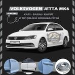 Fruens Volksvogen Jetta Mk6 Oto Araç Kapı Koruma Fitili 5metre Parlak Gri Renk
