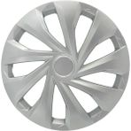 FRWY Fiat Araçlar İçin Universal 14" inç 4 Adet 1 Takım Jant Kapağı ( Egea Linea Punto Fiorino ... ) 004 - Gri-Siyah - 14 inç