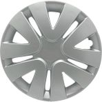 FRWY Fiat Araçlar İçin Universal 14" inç 4 Adet 1 Takım Jant Kapağı ( Egea Linea Punto Fiorino ... ) 010 - Gri-Siyah - 14 inç