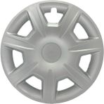FRWY Fiat Araçlar İçin Universal 15" inç 4 Adet 1 Takım Jant Kapağı ( Egea Linea Punto Fiorino ... ) 030 - Gri-Siyah - 15 inç