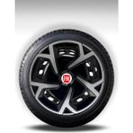 FRWY Fiat Araçlar İçin Universal 15" inç 4 Adet 1 Takım Jant Kapağı ( Egea Linea Punto Fiorino ... ) 033 - Gri-Siyah - 15 inç