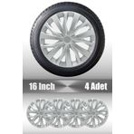 FRWY Ford Courier Connect Tourneo 16" Inç Uyumlu 4 Adet 1 Takım Gri Jant Kapağı