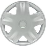 FRWY Opel Araçlar İçin Universal 14" inç 4 Adet 1 Takım Jant Kapağı (Astra Corsa …) 012 - Gri-Siyah - 14 inç