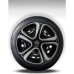 FRWY Opel Araçlar İçin Universal 15" inç 4 Adet 1 Takım Jant Kapağı (Astra Corsa …) 032 - Gri-Siyah - 15 inç