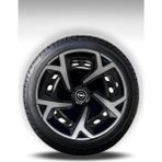 FRWY Opel Araçlar İçin Universal 15" inç 4 Adet 1 Takım Jant Kapağı (Astra Corsa …) 033 - Gri-Siyah - 15 inç