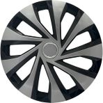 FRWY Opel Araçlar İçin Universal 16" inç 4 Adet 1 Takım Jant Kapağı (Astra Corsa …) 034 - Gri-Siyah - 16 inç
