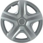 FRWY Peugeot Araçlar İçin Universal 15" inç 4 Adet 1 Takım Jant Kapağı ( 301 206 207 Rifter …) 025 - Gri-Siyah - 15 inç