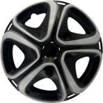 FRWY Peugeot Araçlar İçin Universal 15" inç 4 Adet 1 Takım Jant Kapağı ( 301 206 207 Rifter …) 032 - Gri-Siyah - 15 inç