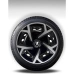 FRWY Peugeot Araçlar İçin Universal 15" inç 4 Adet 1 Takım Jant Kapağı ( 301 206 207 Rifter …) 033 - Gri-Siyah - 15 inç