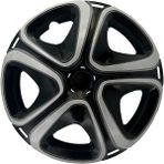 FRWY Peugeot Araçlar İçin Universal 16" inç 4 Adet 1 Takım Jant Kapağı ( 301 206 207 Rifter …) 032 - Gri-Siyah - 16 inç