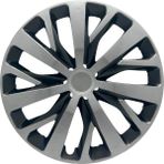 FRWY Peugeot Araçlar İçin Universal 16" inç 4 Adet 1 Takım Jant Kapağı ( 301 206 207 Rifter …) 035 - Gri-Siyah - 16 inç
