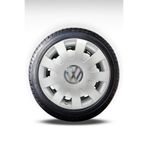 FRWY Volkswagen Crafer 16" Inç Uyumlu 4 Adet 1 Takım Gri Jant Kapağı (KROM LOGOLU)