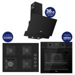 Fryart Digital Siyah Cam Ankastre Set ( 65 Cm Woklu Ocak) Qep63cs+Sc405-Wfa+D063-Sa