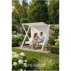 Fs Grup | Lüks Bahçe Salıncağı 254CM/215CM/200CM - Beyaz