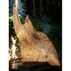 F&S WoodArt Xxl Büyük Boy Özel Seri - Zeytin Ağacı Barbekü Şef Tahtası 60 X 35 X 3,5 Cm