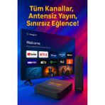 FS1PRO Teknoloji 8k UHD Android Tv Box Media Player - Akıllı Internet Tv Kutusu - Hediye Iptv - Çanaksız Tv Izleme