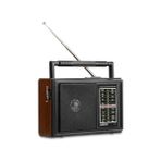 FS74 Nostaljik Radyo Siyah - Ahşap
